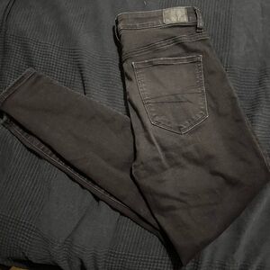 Black American Eagle Skinny Jeans